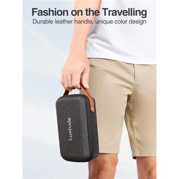 Electronic Organizer Travel Case, Small Tech Organizer, Hard Charger Case - Picture 3 of 6